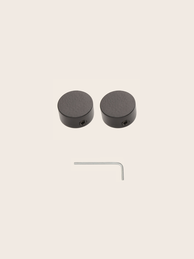 Set de 2 embouts de tringles à rideaux Ida