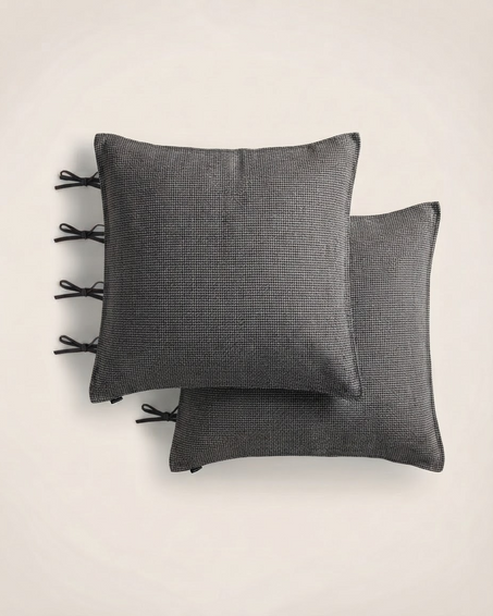Set de 2 taies d'oreiller Fil à fil