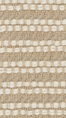 Détail du tissu d'ameublement Phylo en jute et coton couleur Ivoire