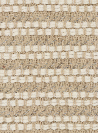 Détail du tissu d'ameublement Phylo en jute et coton couleur Ivoire