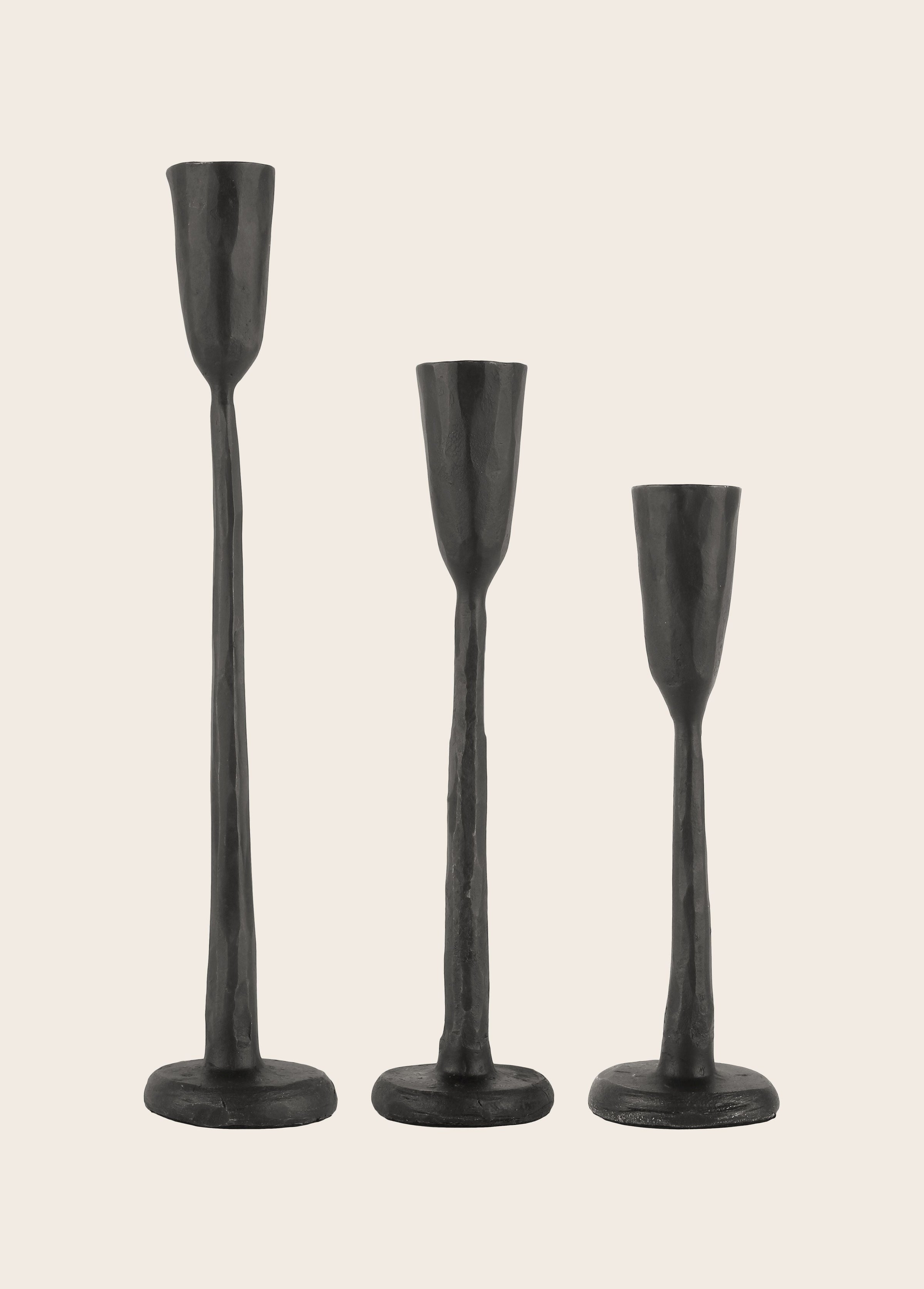 Set de 3 bougeoirs Nox