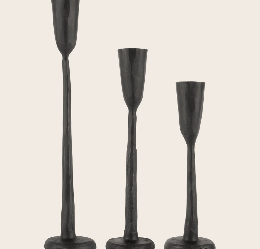 Set de 3 bougeoirs Nox