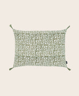 Housse de coussin Tulipan en coton couleur Laurier
