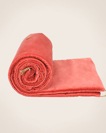 Washed velvet sofa cover