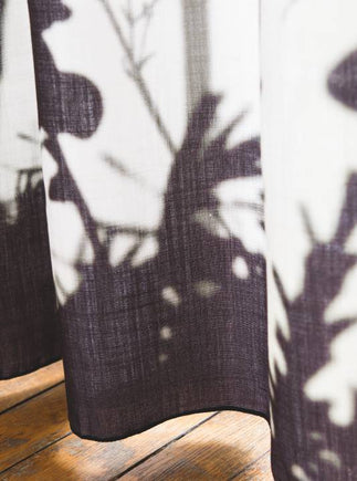 Détail du bas du rideau Feuillages