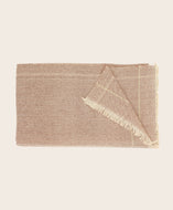 Plaid en coton tissé à la main