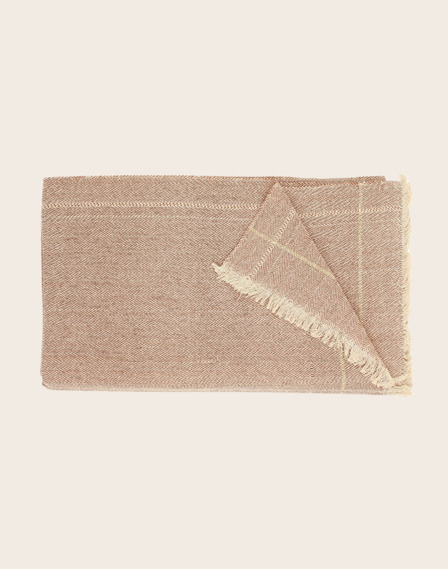 Plaid en coton tissé à la main